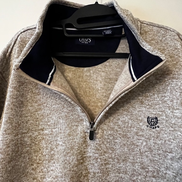 Chaps 2XLT Fleece Lined Quarter Zip Pullover Sweater - Picture 6 of 6